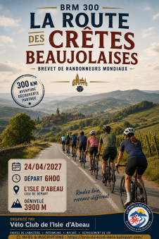 20270424 Affiche BRM 300 - La Route des Crêtes Beaujolaises