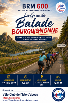 202701612 Affiche BRM 600 - La grande balade bourguignone