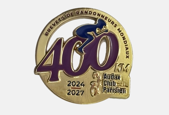 Médaille de finisher BRM 400km Série 2024-2027